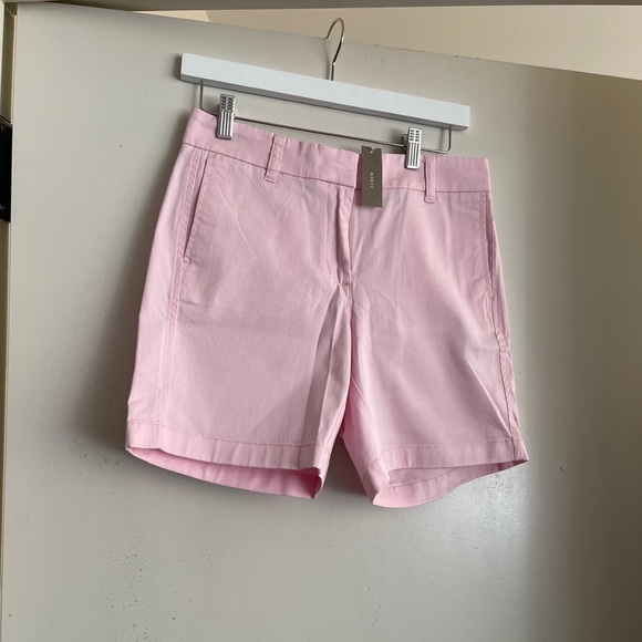 J. Crew Light Pink Stretch Chino Shorts - Picture 3 of 5